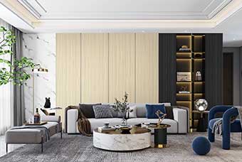 思茅轻奢风格-客厅