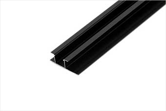 思茅航空纤维墙咔铝合金带灯中条（哑黑氧化）